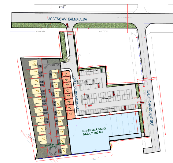 Proyecto Comercial Habitacional en Zona Altamente Poblada.