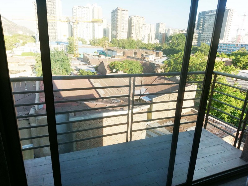 Depto en el Centro: 1 Dormitorio 1 Baño, Metro Santa Ana