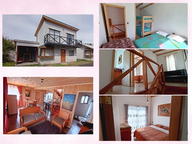 Vendo Casa Principal Mas 4 Cabañas, Centro de Licanrray.