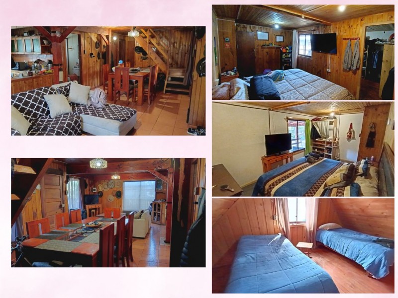 Vendo Casa Principal Mas 4 Cabañas, Centro de Licanrray.