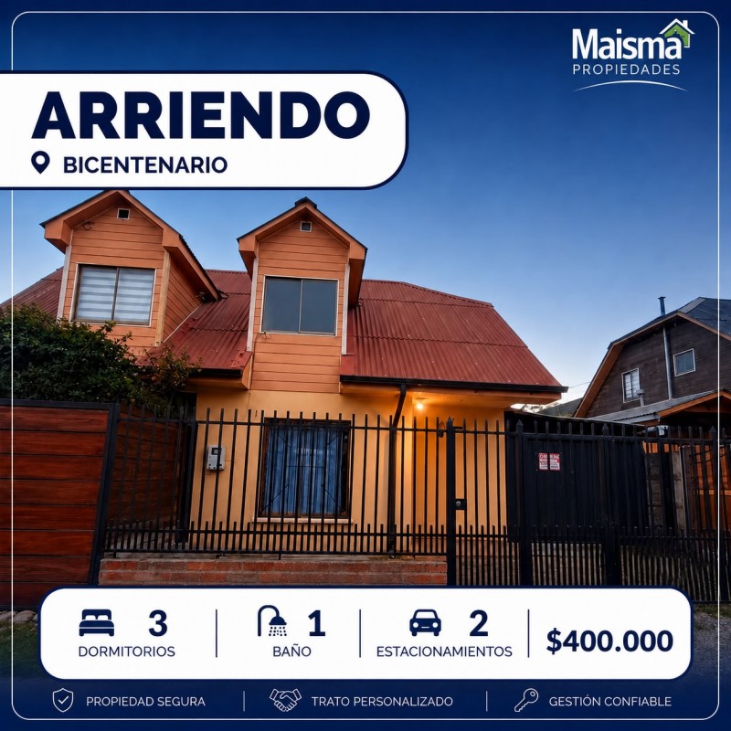 Fotografía de 🏠 Casa en Arriendo en Talca – Sector Bicentenario