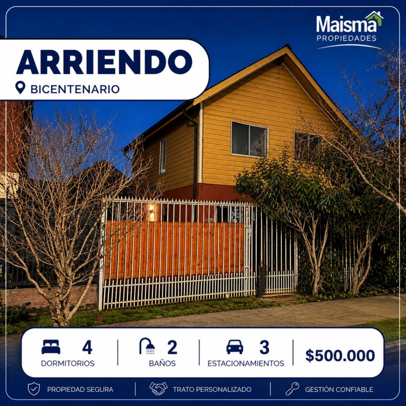 Fotografía de 🏡 Casa en Arriendo – Sector Bicentenario, Talca