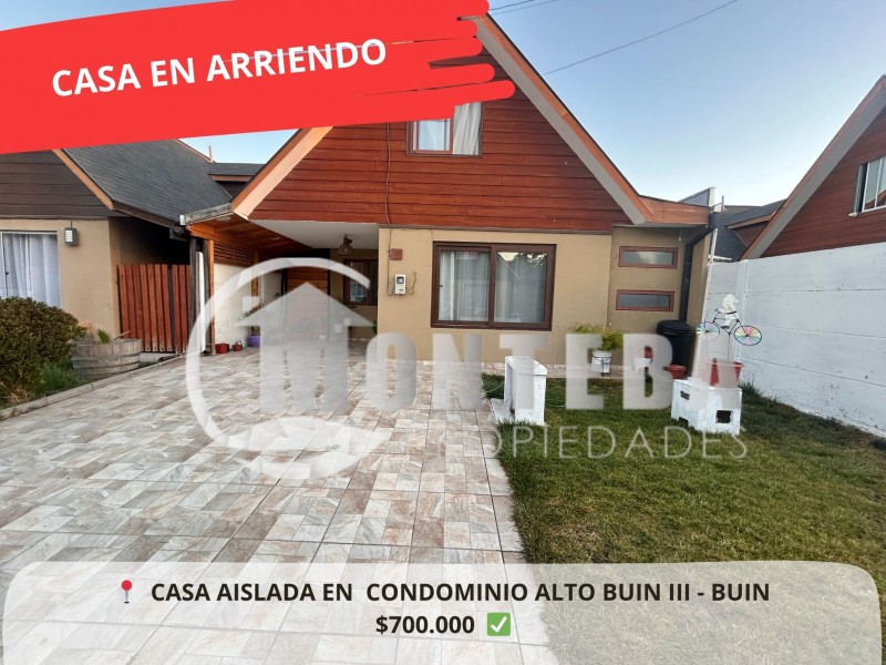 Fotografía de Casa en Arriendo en Condominio Alto Buin Iii