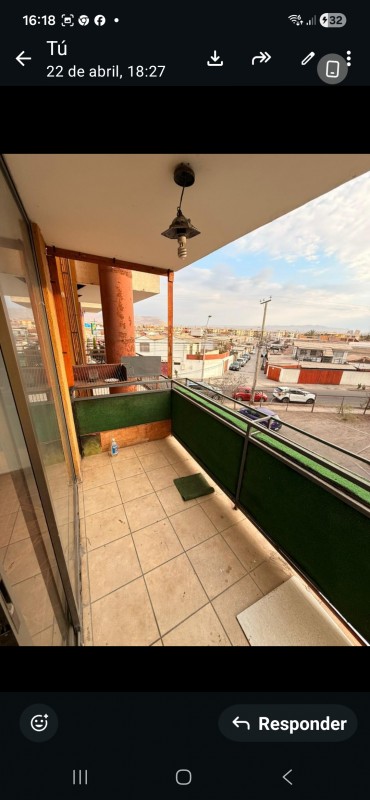 Arriendo Dpto. Sector Norte 2 Habitaciones.