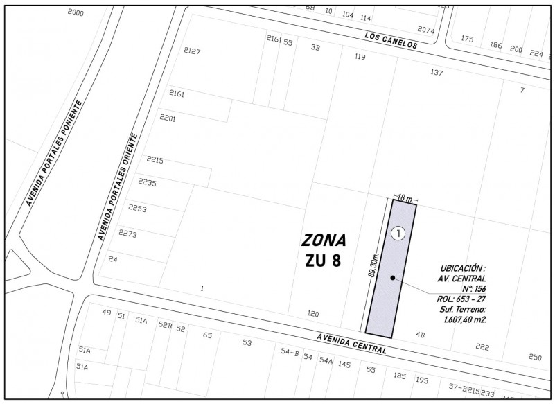 Venta Terreno 1600 M2 Av. Central, San Bernardo.