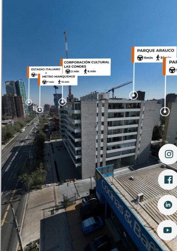 Departamento Premiun en Venta - Sector Oriente - las Condes
