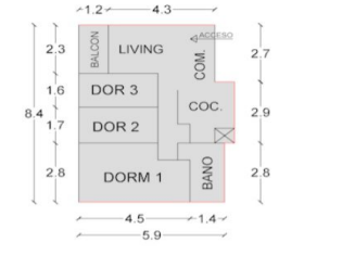 Departamento en la Cisterna