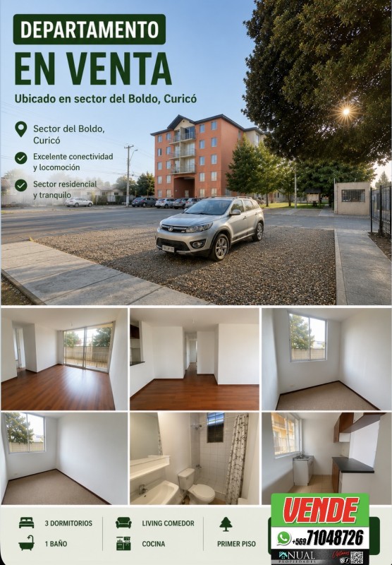 Fotografía de Vendemos!!! Departamento Sector el Boldo Curico