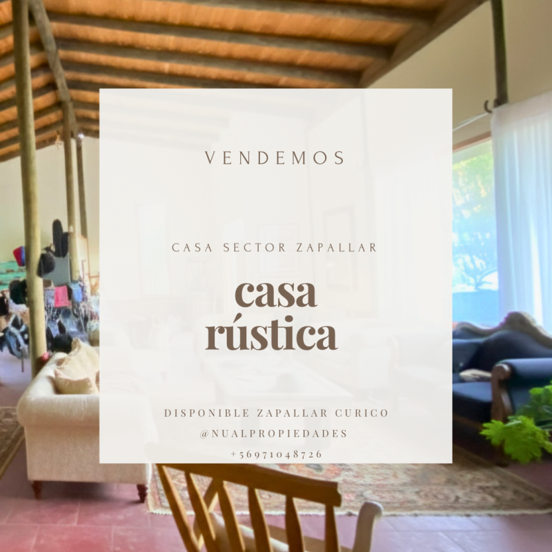 Vendemos!!! Casa en Parcela Sector de Zapallar Curico