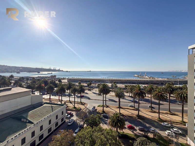 Departamento 2D Vista Al Mar en el Plan de Valparaíso