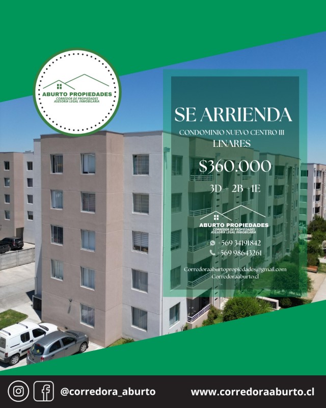 Se Arrienda Condominio Nuevo Centro Iii