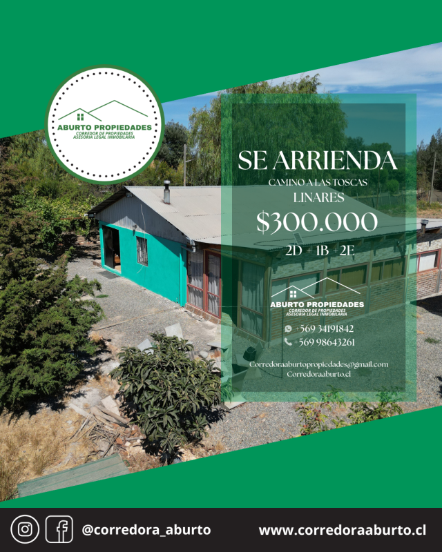 Arriendo Propiedad en las Toscas