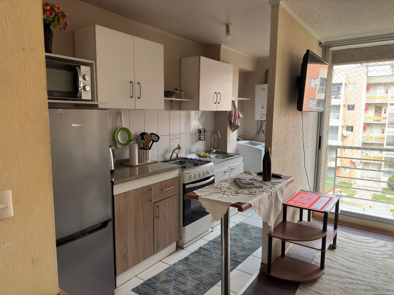 Arriendo Departamento Amoblado en Cond. Puerta Norte Rgua