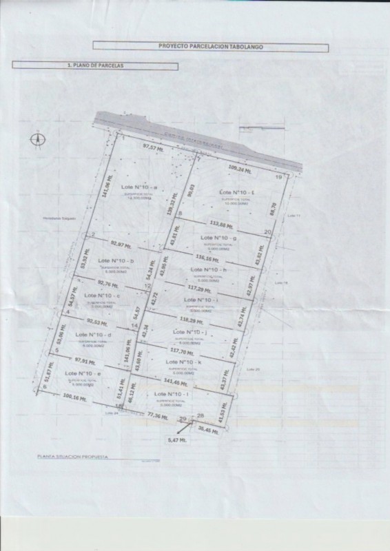 Vende Parcelas Tabolango