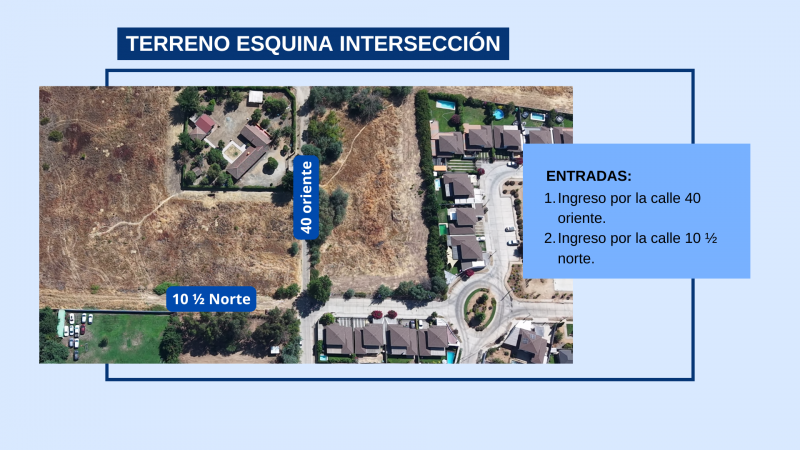 Venta Terreno Sector Tejas Verdes 40 Oriente Con 10 1/2 N.