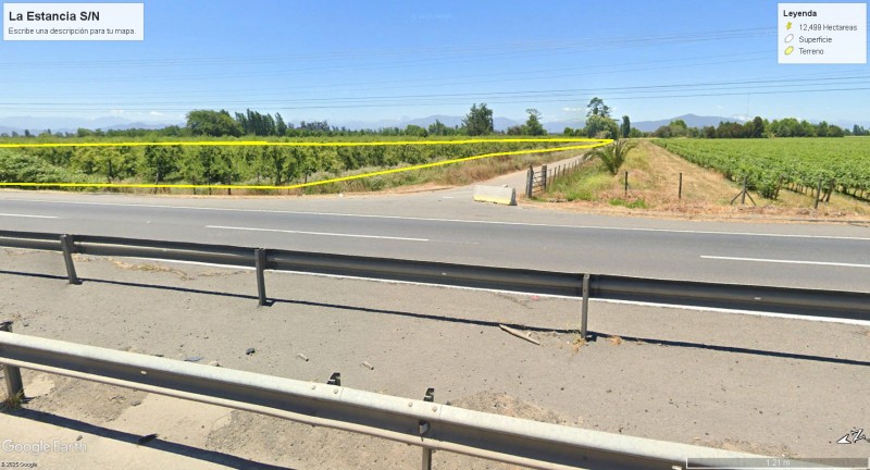 Venta Terreno 12,5 Hectareas A Orilla de Carretera 5 Sur