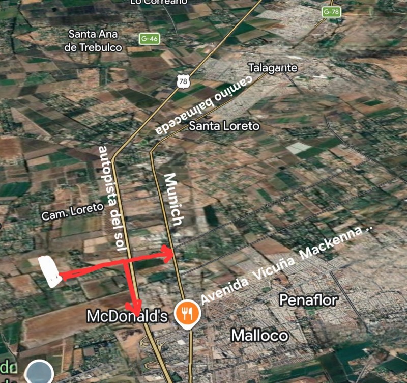 Se Vende Terreno Rural en Comuna de Peñaflor