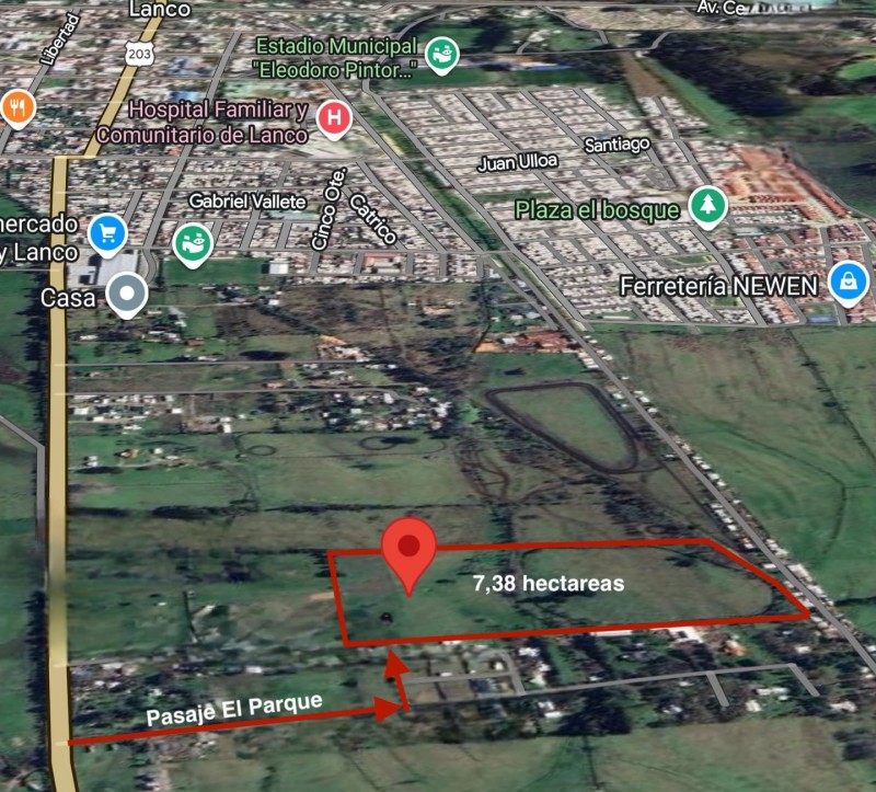 Se Vende Terreno en Comuna de Lanco, Región de los Ríos