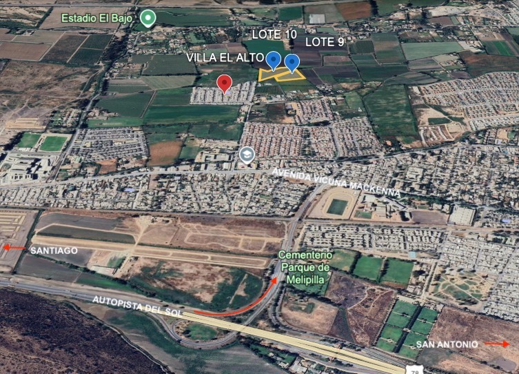 Se Venden Terrenos Urbanos en Melipilla