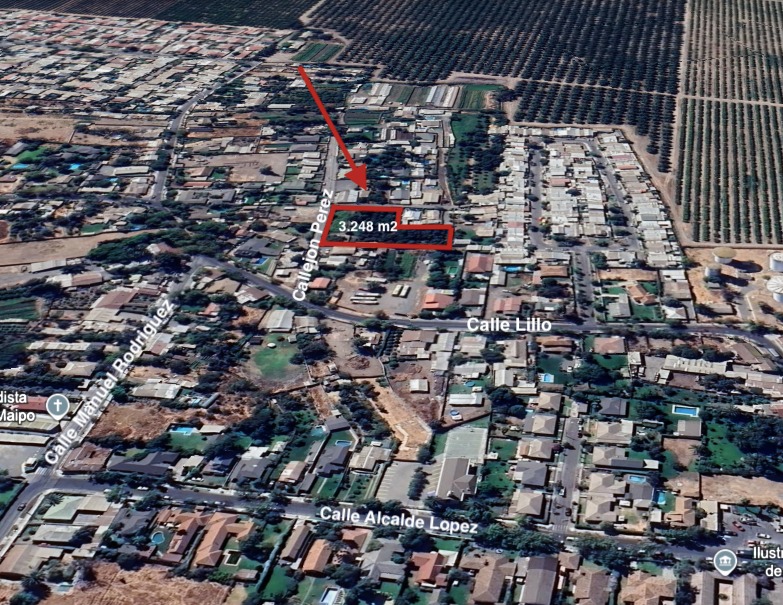 Se Vende Terreno Urbano en Pleno Centro de Isla de Maipo