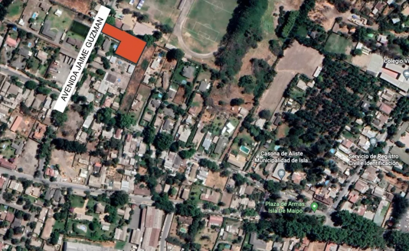Se Vende Terreno de 2.015,85 Mt2 Centro Isla de Maipo