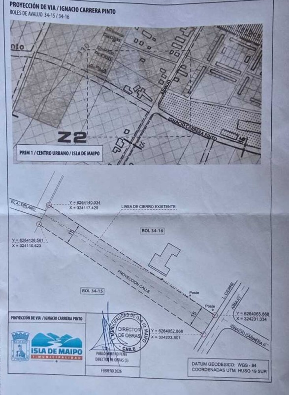 Se Vende Terreno en Comuna de Isla de Maipo