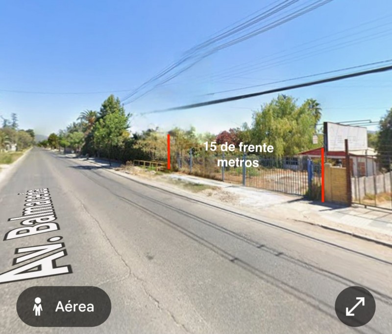 Se Arrienda Terreno de 750 M2 en Av. Balmaceda, Peñaflor