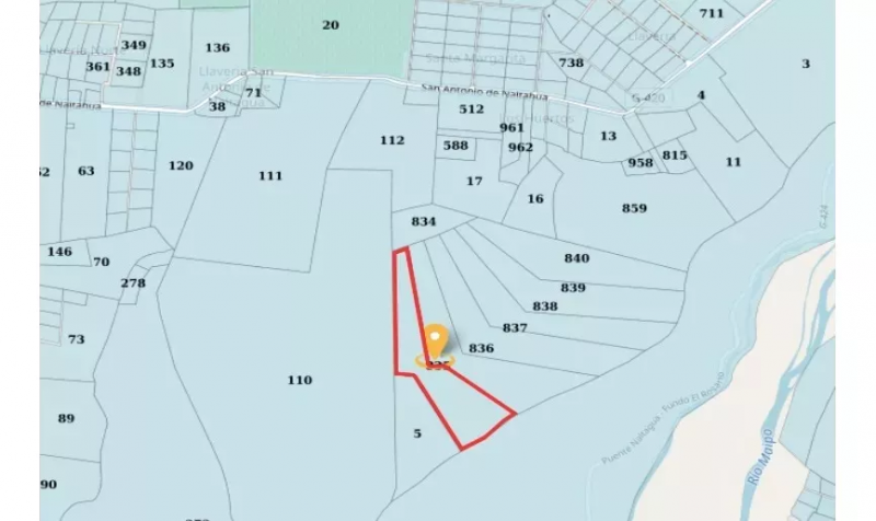 Se Vende Campo Sector Naltagua Comuna Isla de Maipo