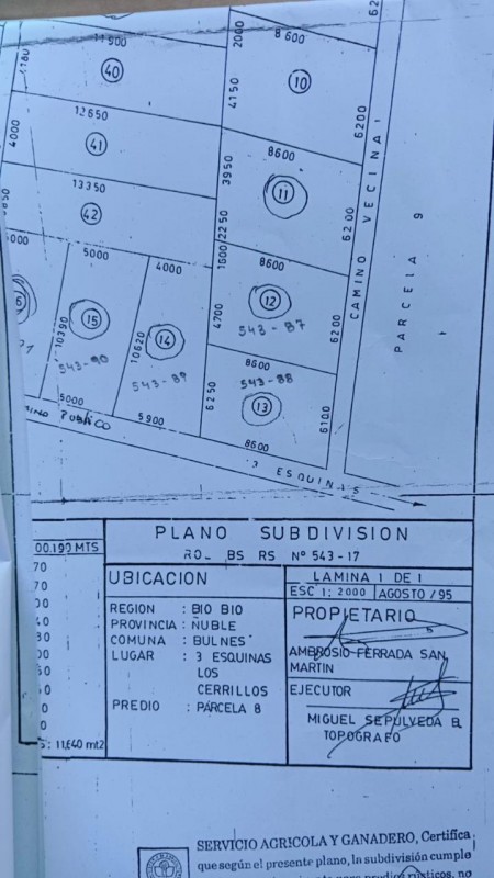 Vende Parcelas en Bulnes Limite Urbano