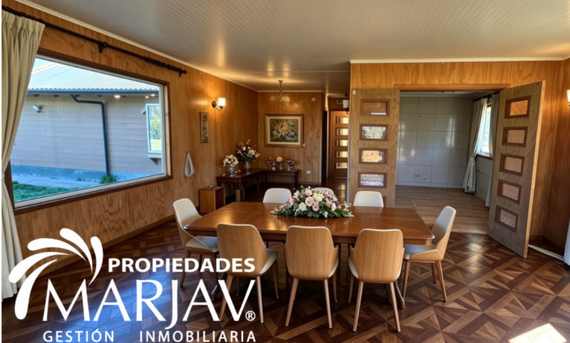 Venta Casa 3D 3B, en Parcela de 5.000 M2 -Villarrica