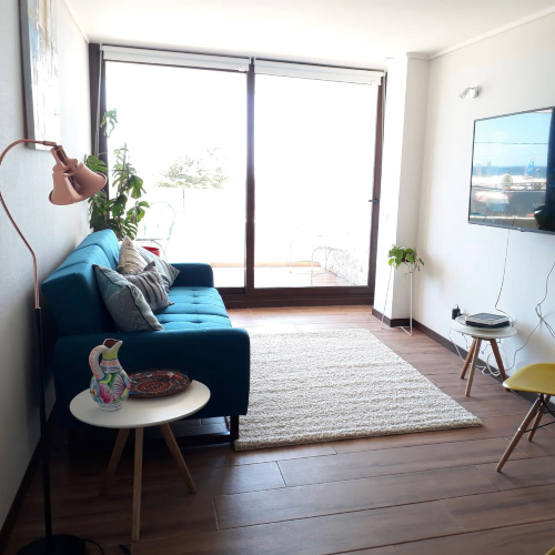 Concón / Venta Depto 1D 1B 1Est 1Bod Amoblado Playa la Boca