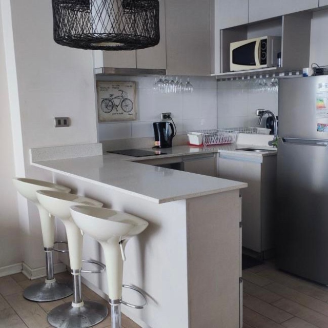 Concón / Arriendo Depto Amoblado 1D 1B Vista Al Mar