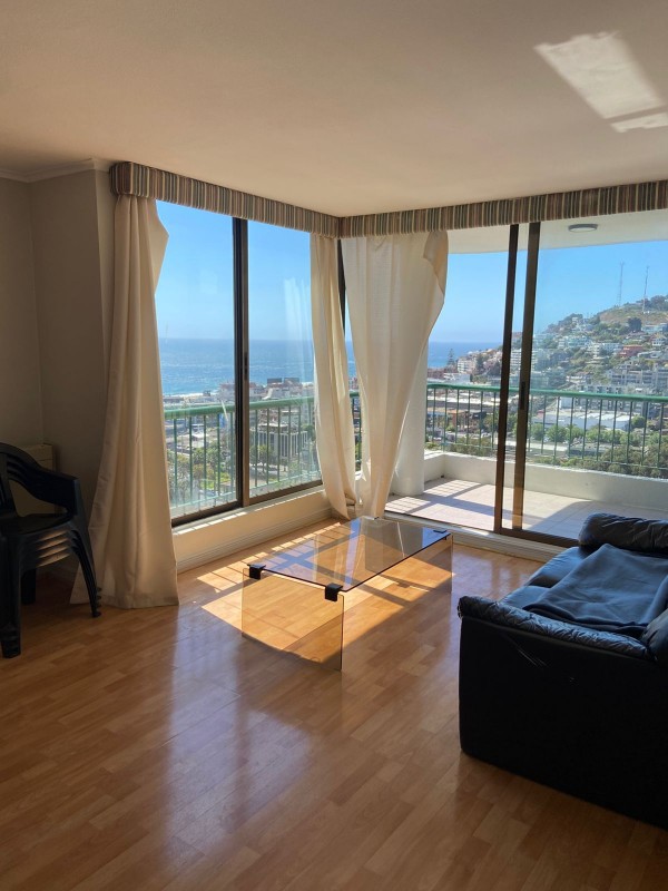 Arriendo Dpto Con Vista Al Mar en Reñaca, Jardín del Mar.