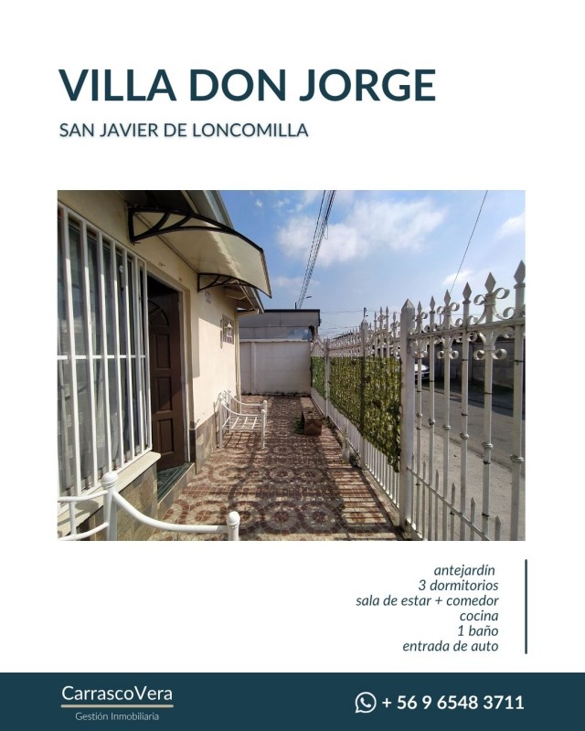 Se Vende Casa | Villa Don Jorge