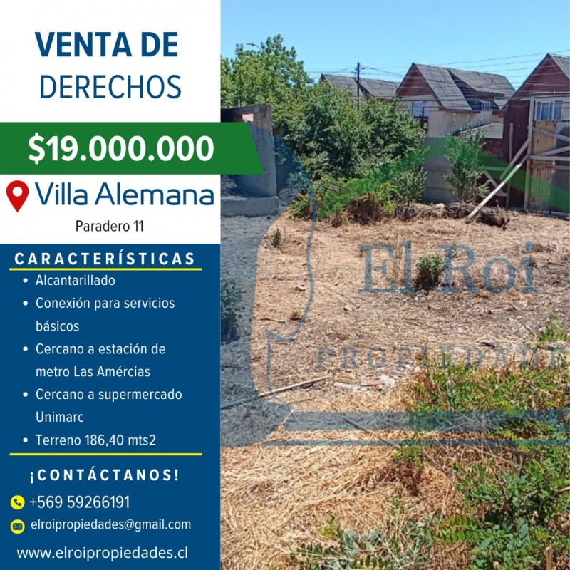Fotografía de Venta de Derechos Terreno – Villa Alemana