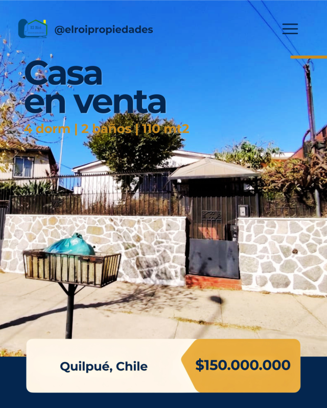 Fotografía de Casa Central de un Piso – Quilpué