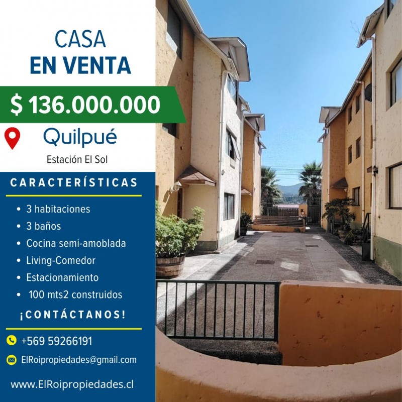 Fotografía de Casa de Tres Pisos en Condominio – Quilpué