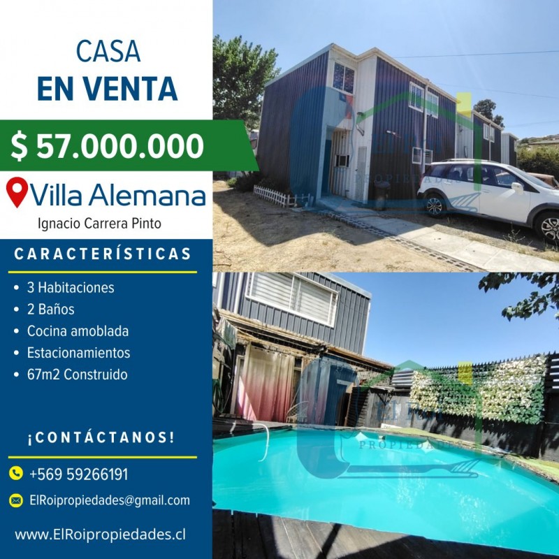Fotografía de Casa de Dos Pisos en Condominio Cerrado – Villa Alemana