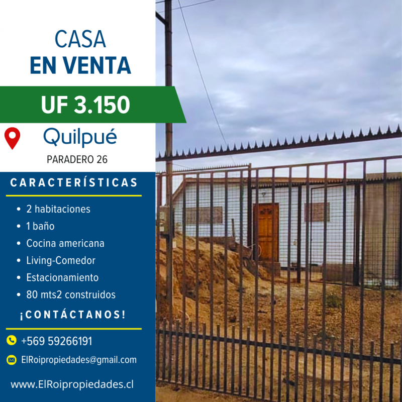 Fotografía de Casa de un Piso Recién Construida – Quilpué