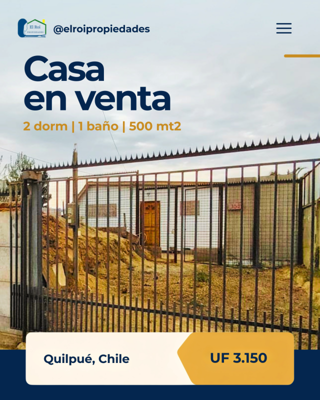 Fotografía de Casa de un Piso Recién Construida – Quilpué