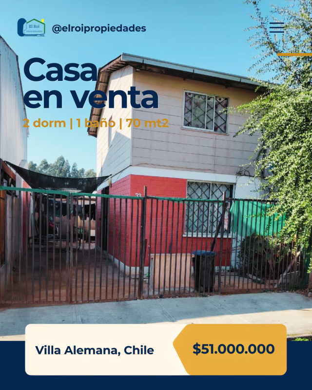 Fotografía de Casa de Dos Pisos – Villa Alemana