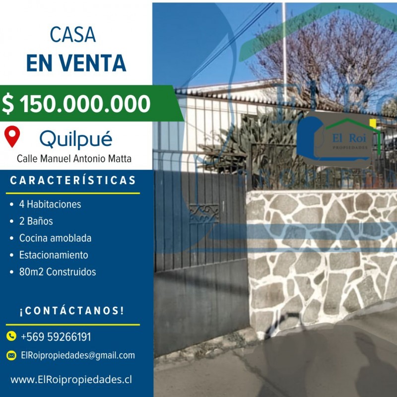 Fotografía de Casa Central de un Piso – Quilpué