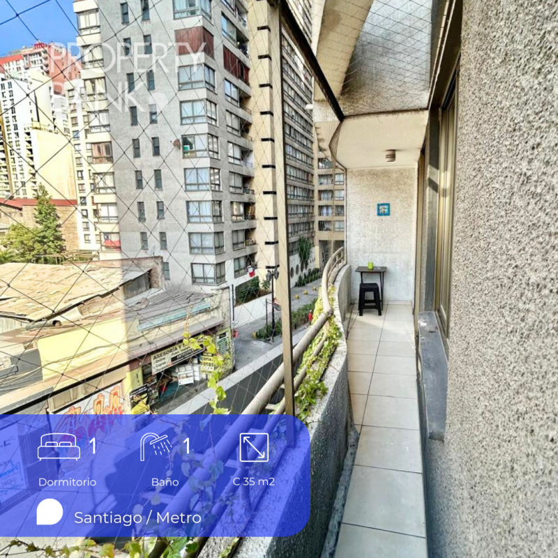 Departamento 1D+1B+Terraza Oriente
