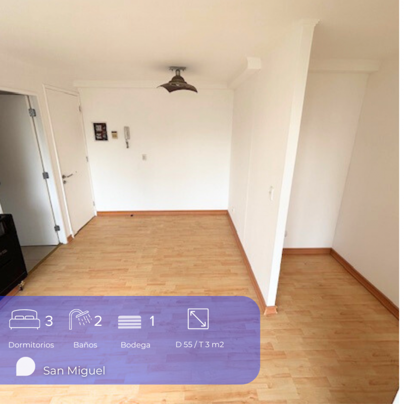 Departamento 3D-2B en Lo Mejor de San Miguel