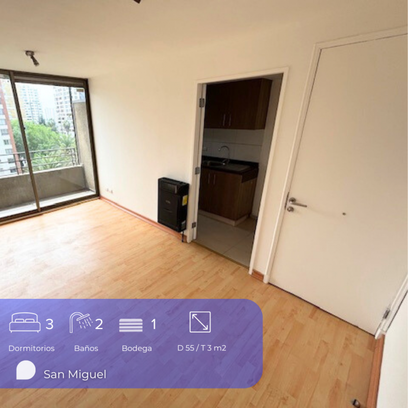 Departamento 3D-2B en Lo Mejor de San Miguel