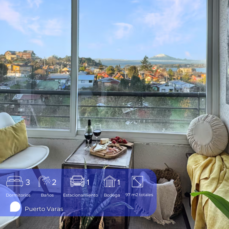 Puerto Varas Con Vista Al Lago 3D2B1E1B