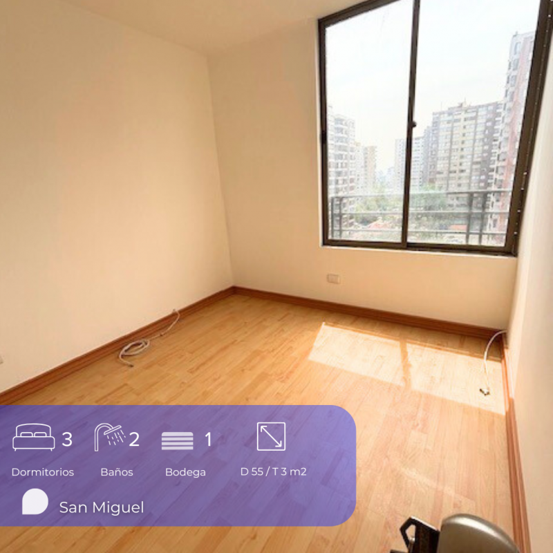Departamento 3D-2B en Lo Mejor de San Miguel