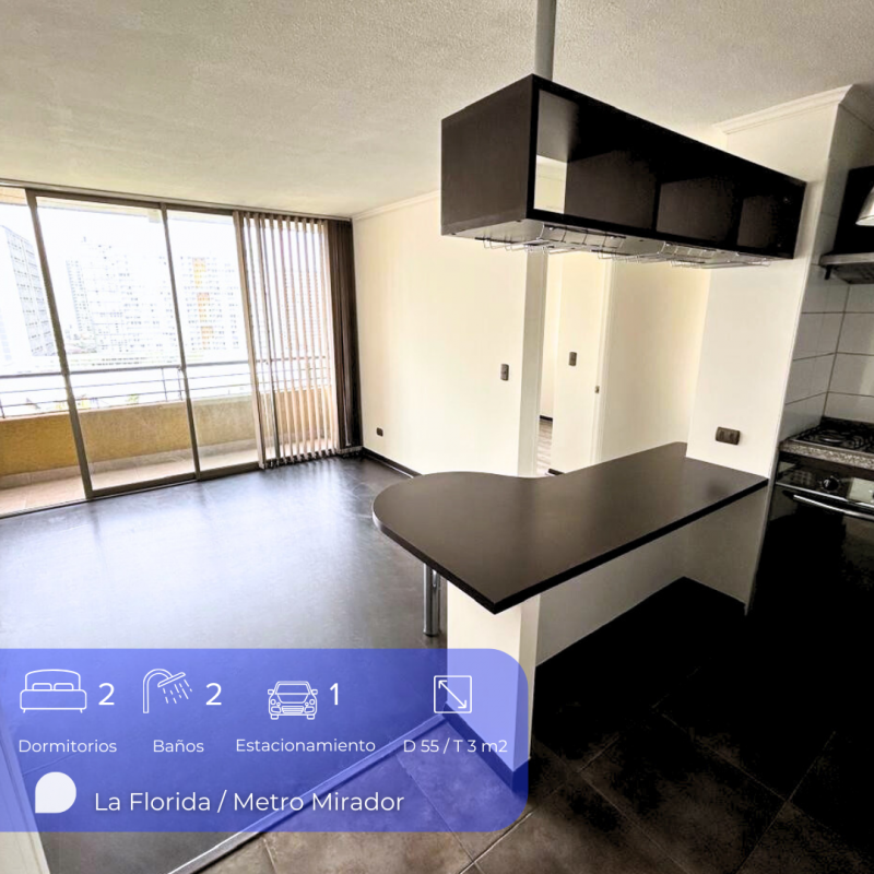 Bello Departamento 2D+2B+Terraza+Est+ Bod