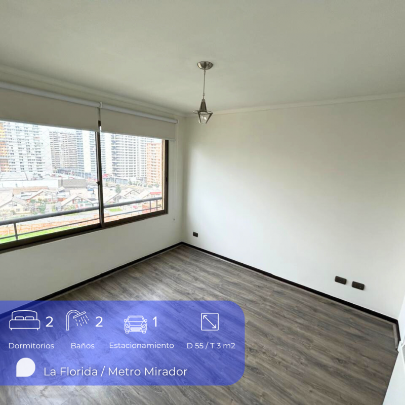 Bello Departamento 2D+2B+Terraza+Est+ Bod