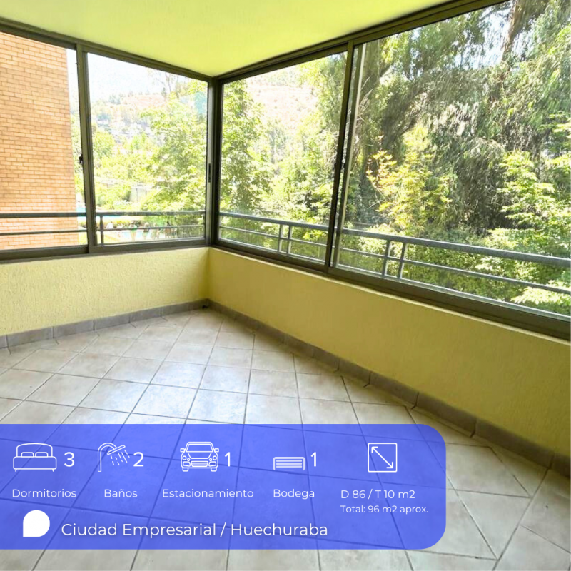 Depto 3D+2B+1E+1B Norte |96 M²| Próximo Teleférico